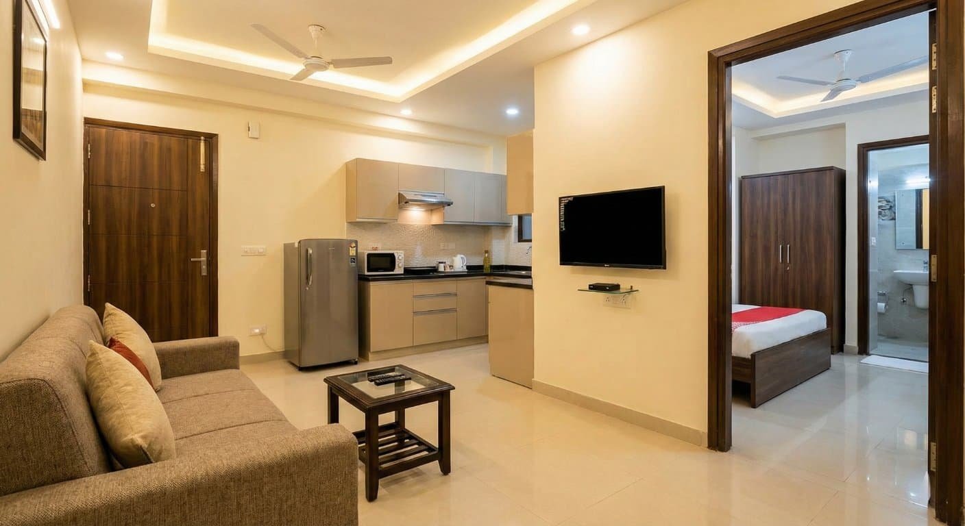 Semi-Furnished 2 BHK Apartment